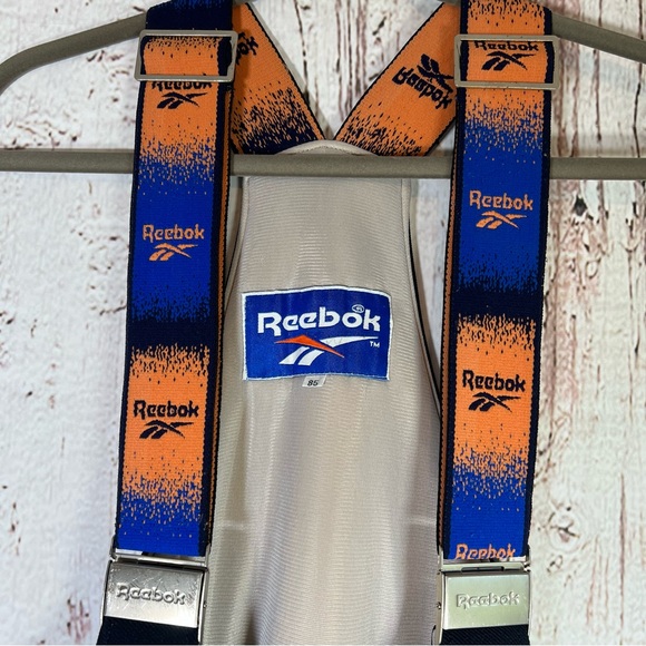 🎉HP🎉 Vintage Reebok RARE HTF Ski Snow Bib Overalls Fitted Flare Pants XS - Picture 3 of 16